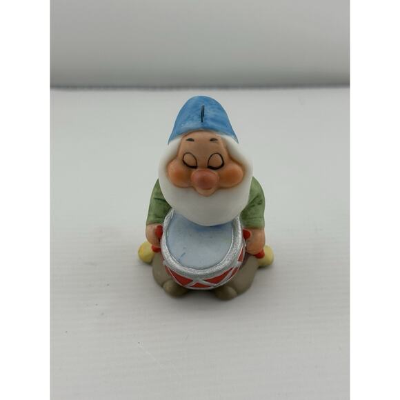 Vintage Schmid Ceramic Disney "Sleepy w/ Drums" 1987 50th Ann. Collection - Picture 2 of 9